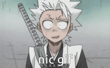 A Cartoon Character Is Holding A Sword And The Words Nic Gif Are On The Bottom GIF