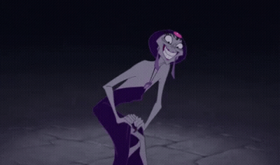 A Cartoon Character Is Holding A Sword In His Hand And Says Aha ! GIF