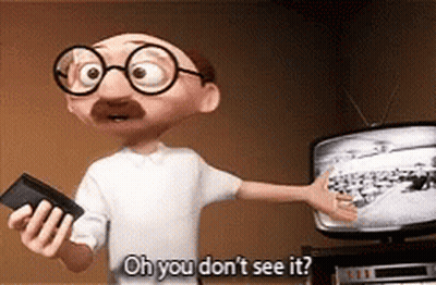 A Cartoon Character Is Holding A Wallet And Saying Oh You Don T See It GIF