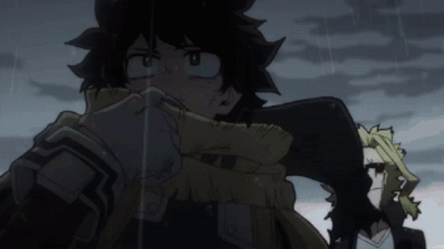 A Cartoon Character Is Holding Another Character 'S Hand GIF