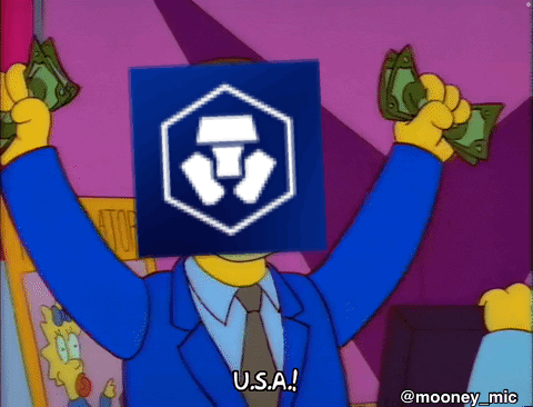 A Cartoon Character Is Holding Money And A Sign That Says U.s.a. In Front Of His Face GIF