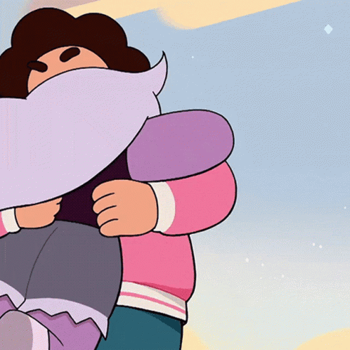 A Cartoon Character Is Hugging Another Cartoon Character GIF