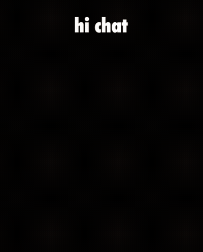 A Cartoon Character Is Laying In The Dirt And The Words Hi Chat Are Above It GIF