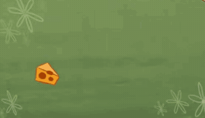 A Cartoon Character Is Laying On His Back In A Hammock With A Blue Nose . GIF