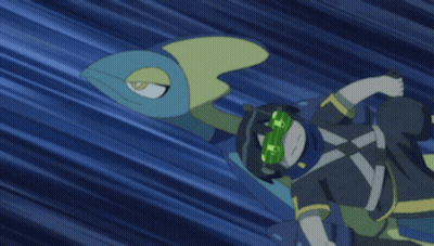 A Cartoon Character Is Laying On The Ground With A Lizard In The Background GIF