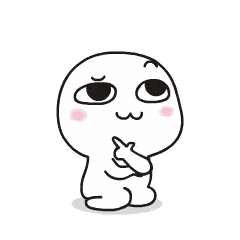 A Cartoon Character Is Making A Funny Face And Holding His Finger To His Chin . Sticker