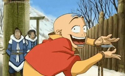 A Cartoon Character Is Making A Funny Face While Standing Next To A Wooden Fence . GIF