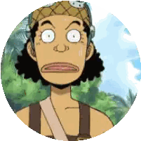 A Cartoon Character Is Making A Funny Face With His Eyes Closed Sticker