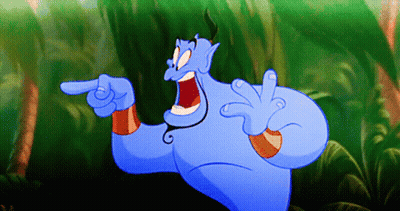 A Cartoon Character Is Pointing At Something With His Finger GIF