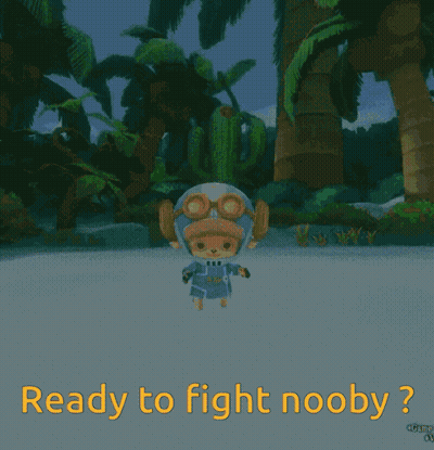 A Cartoon Character Is Ready To Fight A Nobody GIF