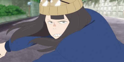A Cartoon Character Is Riding A Bike With A Basket On The Front GIF