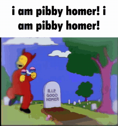 A Cartoon Character Is Running Towards A Grave That Says Rip Good Homer GIF