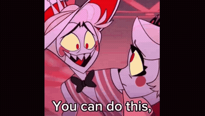 A Cartoon Character Is Saying `` You Can Do This '' To Another Character . GIF