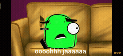 A Cartoon Character Is Sitting On A Couch And Says Oooohhh Jaaaaa GIF