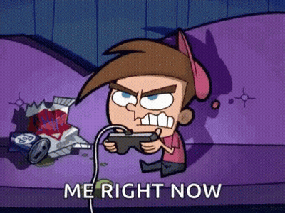 A Cartoon Character Is Sitting On A Couch Playing A Video Game With The Words Me Right Now Below Him GIF
