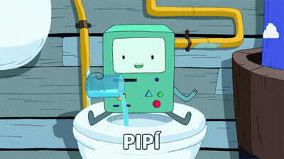 A Cartoon Character Is Sitting On A Toilet With The Word Pipi Written On It GIF
