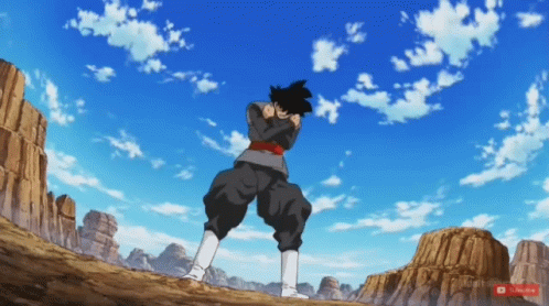 A Cartoon Character Is Standing In A Desert With A Subscribe Button On The Bottom Right GIF