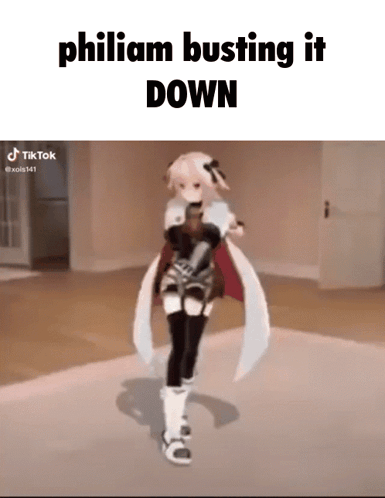 A Cartoon Character Is Standing In An Empty Room With A Gun In Her Hand . GIF