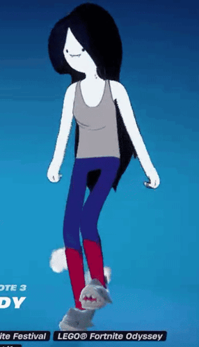 A Cartoon Character Is Standing In Front Of A Blue Background With The Words Lego Fortnite Odyssey At The Bottom GIF