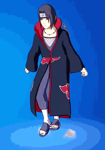 A Cartoon Character Is Standing In Front Of A Blue Sky GIF