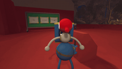 A Cartoon Character Is Standing In Front Of A Board That Says " Where Are You Going " GIF