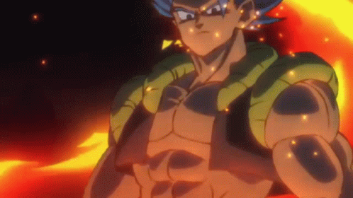 A Cartoon Character Is Standing In Front Of A Fire And Looking At The Camera . GIF