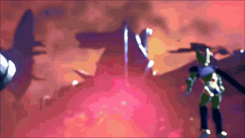 A Cartoon Character Is Standing In Front Of A Purple Background GIF