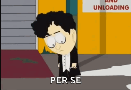 A Cartoon Character Is Standing In Front Of A Sign That Says " And Unloading " GIF