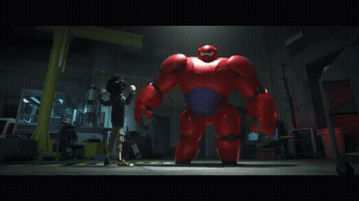 A Cartoon Character Is Standing In Front Of A Sign That Says Institute Of GIF