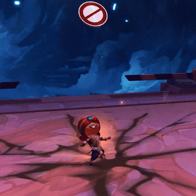 A Cartoon Character Is Standing In Front Of A Sign That Says No Entry GIF