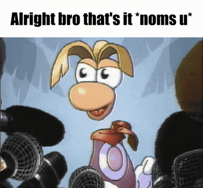 A Cartoon Character Is Standing In Front Of Microphones With The Caption Alright Bro That 'S It * Nom U * GIF