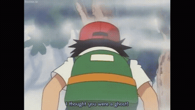 A Cartoon Character Is Standing In The Fog And Says `` I Thought You Were A Ghost '' . GIF