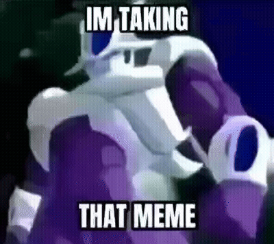 A Cartoon Character Is Taking A Meme With A Caption That Says `` Im Taking That Meme '' . GIF
