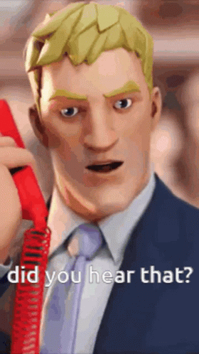 A Cartoon Character Is Talking On A Red Phone . GIF