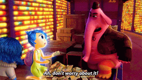 A Cartoon Character Is Talking To Another Cartoon Character And Says " Ah , Don 'T Worry About It " GIF
