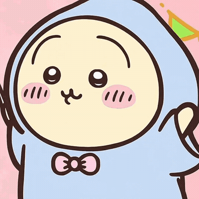 A Cartoon Character Is Wearing A Blue Hoodie And Has A Bow On His Chest GIF