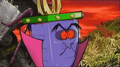 A Cartoon Character Is Wearing A Crown And A Pink Coat GIF
