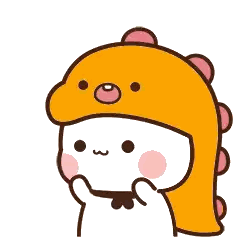 A Cartoon Character Is Wearing A Dinosaur Costume And Blowing A Kiss Sticker