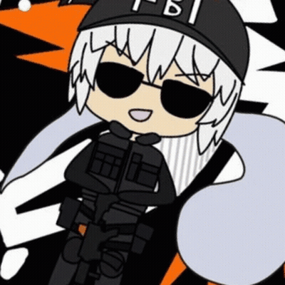 A Cartoon Character Is Wearing A Hat And Sunglasses And Is Holding A Gun . GIF