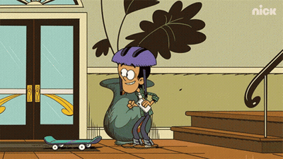 A Cartoon Character Is Wearing A Helmet And Holding A Book GIF