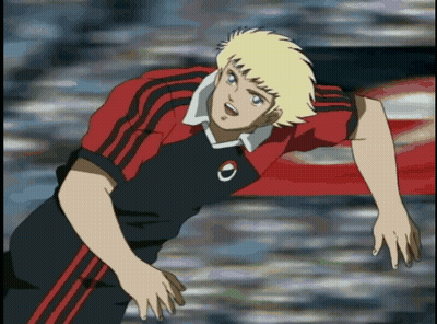 A Cartoon Character Is Wearing A Red And Black Jersey With The Letter O On The Front GIF