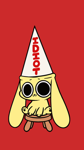A Cartoon Character Is Wearing A Red Hot Hat GIF