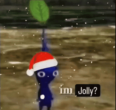 A Cartoon Character Is Wearing A Santa Hat And Says I 'M Jolly ? GIF