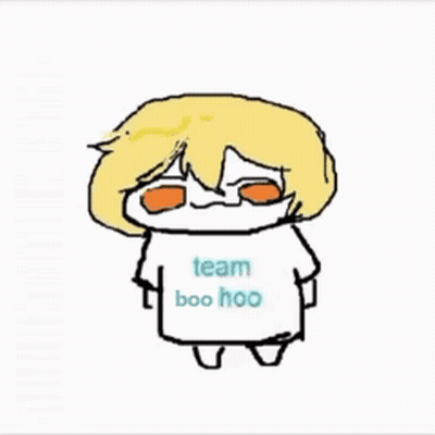 a cartoon character is wearing a shirt that says boo hoo team boo hoo