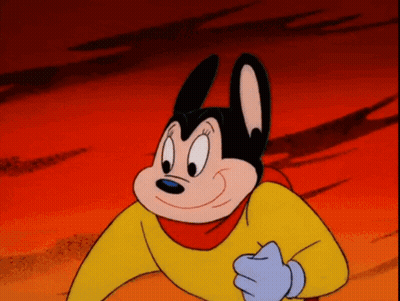 A Cartoon Character Is Wearing A Yellow And Red Outfit GIF