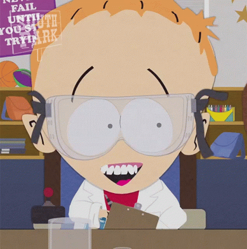 A Cartoon Character Is Wearing Goggles And Holding A Clipboard In Front Of A Sign That Says Fail Until You Succeed GIF