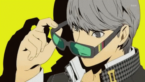 A Cartoon Character Is Wearing Sunglasses And A Checkered Shirt . GIF