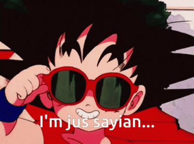 A Cartoon Character Is Wearing Sunglasses And Says I 'M Jus Sayian GIF