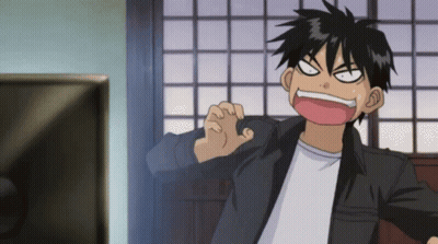 A Cartoon Character Making A Funny Face With His Mouth Wide Open GIF