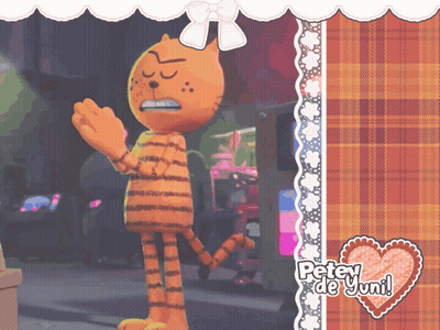 A Cartoon Character Named Peter De Yuni Is Standing In Front Of An Arcade GIF